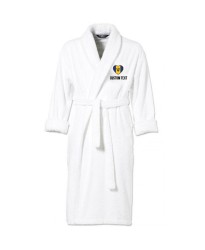 Barbados Flag Heart Shape Embroidery Logo with Custom Text Embroidered Bathrobes